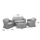 Maze Rattan Oxford 2 Seat Sofa Set