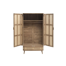 Noah 2 Door Rattan wardrobe